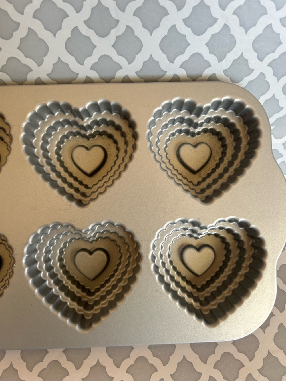 Nordic Ware Tiered Heart cakelet pan 6-Cavity - Picture 6 of 6